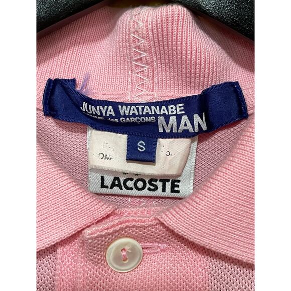 JUNYA WATANABE MAN x LACOSTE Polo Shirt Pink S - Picture 3 of 8